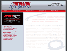 Tablet Screenshot of precisionperformanceinc.com